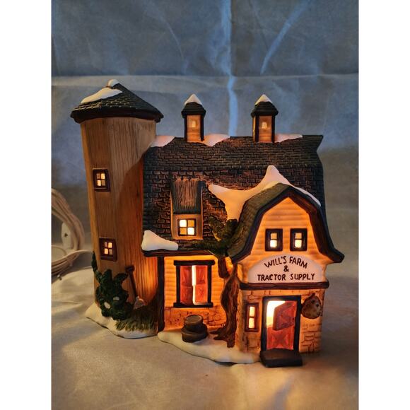 Holiday Time Dpt18 Willow Creek Farm Village Collectibles Christmas Rustic Decor - Picture 1 of 13